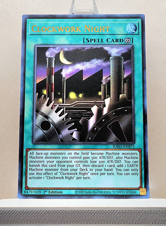 Yugioh! 1x Clockwork Night (RA03 - Ultra Rare) 1st Edition