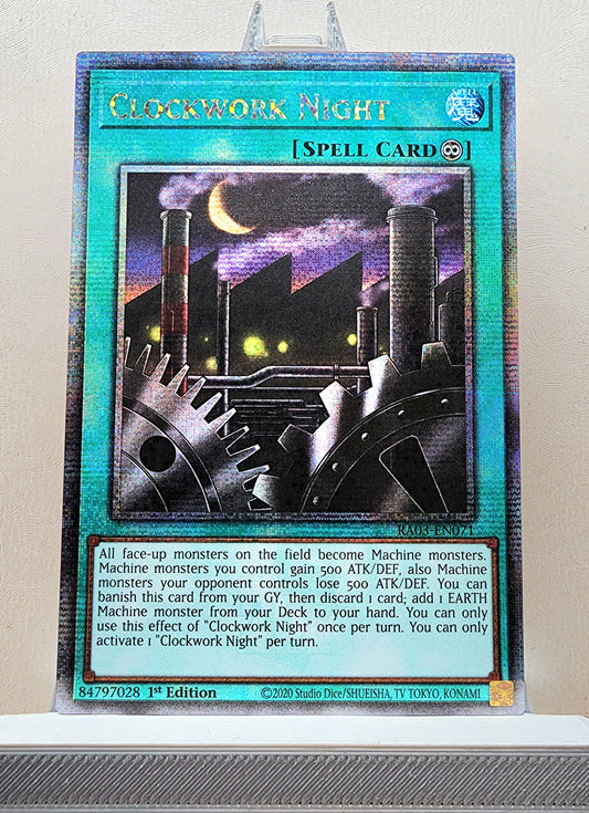 Yugioh! 1x Clockwork Night (RA03 - Quarter Century Secret Rare) 1st Edition