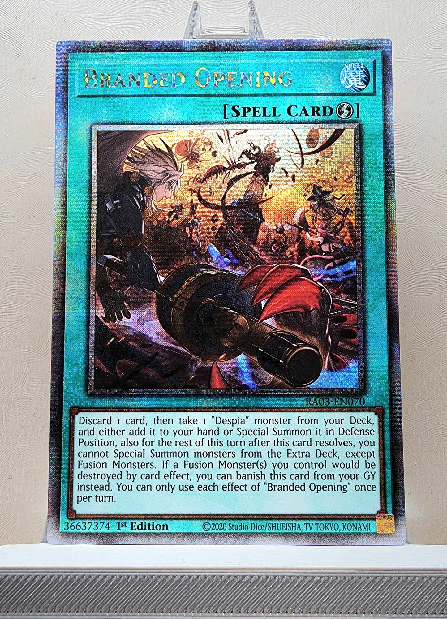 Yugioh! 1x Branded Opening (RA03 - Quarter Century Secret Rare) 1st Edition