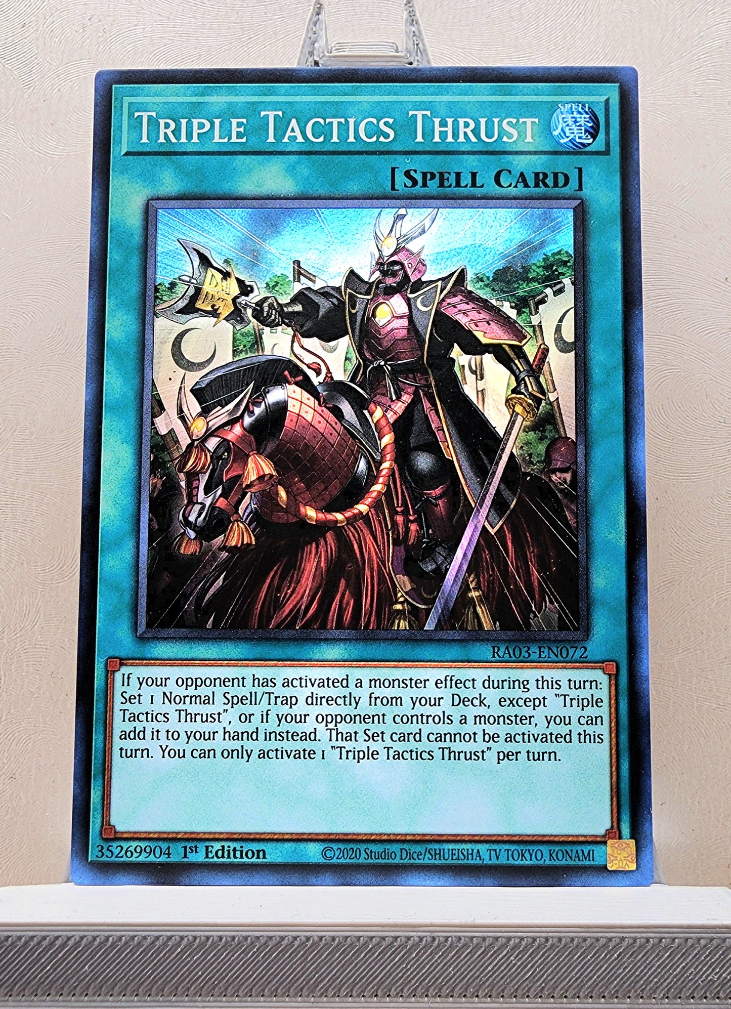 Yugioh! 1x Triple Tactics Thrust (RA03 - Super Rare) 1st Edition