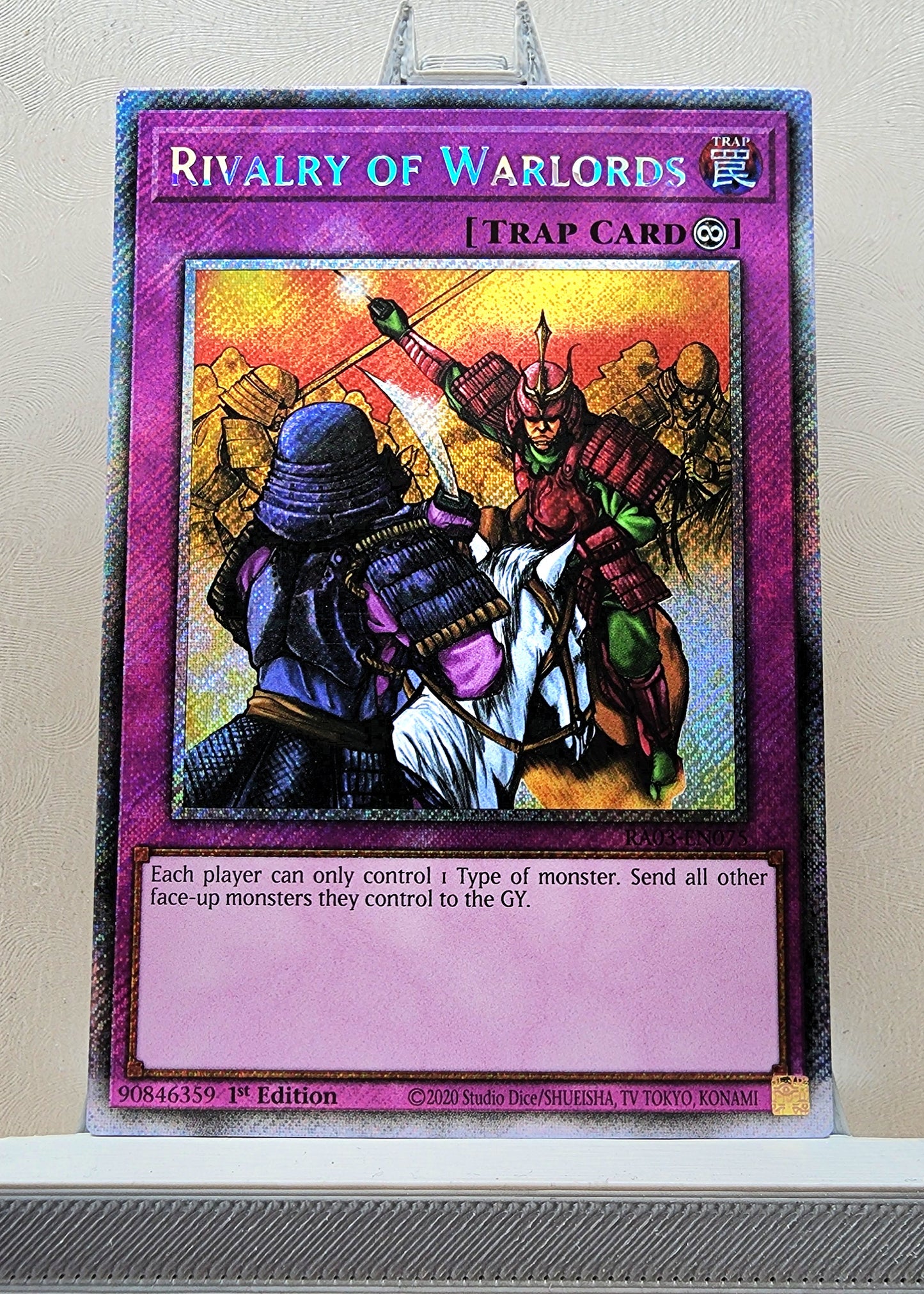 Yugioh! 1x Rivalry of Warlords (RA03 - Platinum Secret Rare) 1st Edition