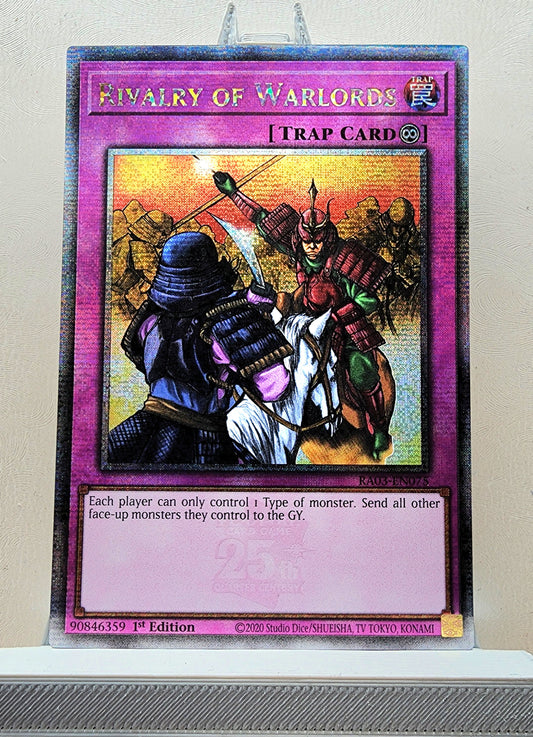 Yugioh! 1x Rivalry of Warlords (RA03 - Quarter Century Secret Rare) 1st Edition