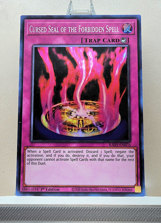 Yugioh! 1x Cursed Seal of the Forbidden Spell (RA03 - Super Rare) 1st Edition