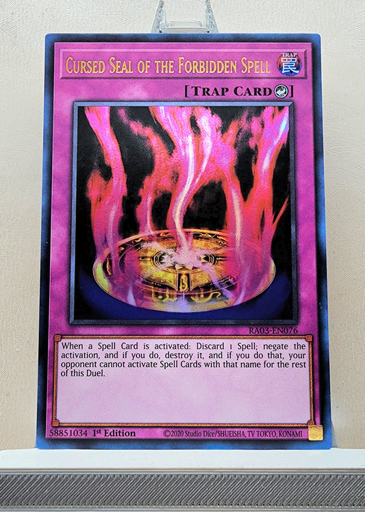 Yugioh! 1x Cursed Seal of the Forbidden Spell (RA03 - Ultra Rare) 1st Edition