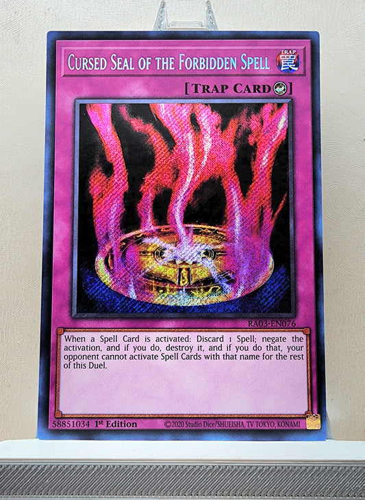 Yugioh! 1x Cursed Seal of the Forbidden Spell (RA03 - Secret Rare) 1st Edition