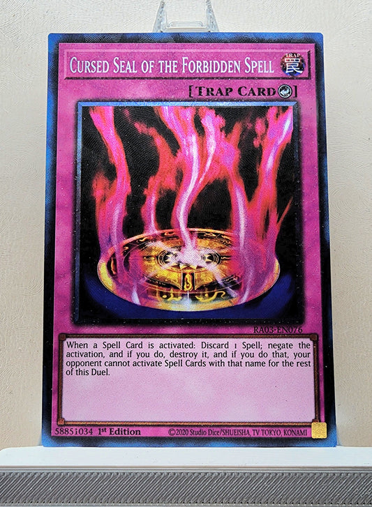 Yugioh! 1x Cursed Seal of the Forbidden Spell (RA03 - Prismatic Collectors Rare) 1st Edition