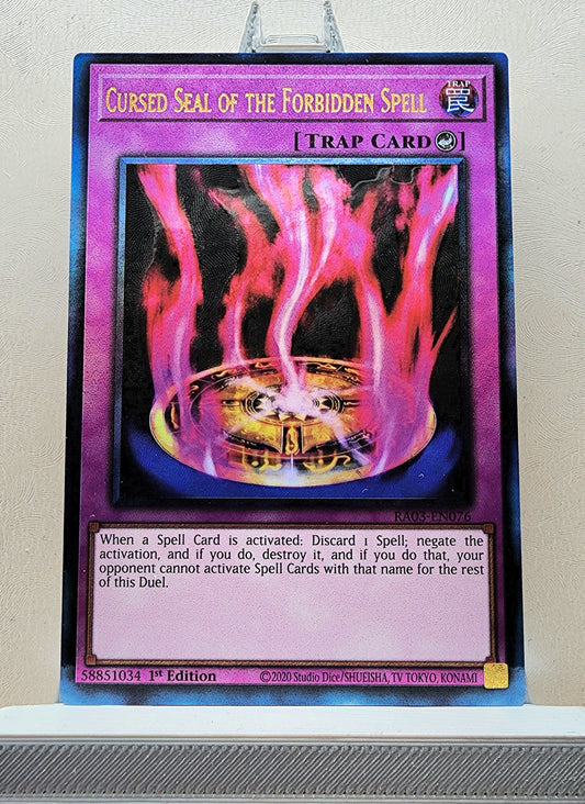 Yugioh! 1x Cursed Seal of the Forbidden Spell (RA03 - Prismatic Ultimate Rare) 1st Edition