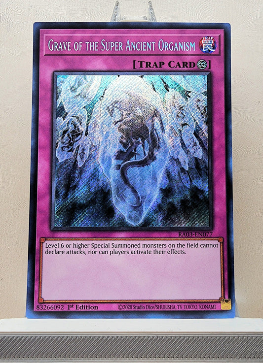 Yugioh! 1x Grave of the Super Ancient Organism (RA03 - Secret Rare) 1st Edition