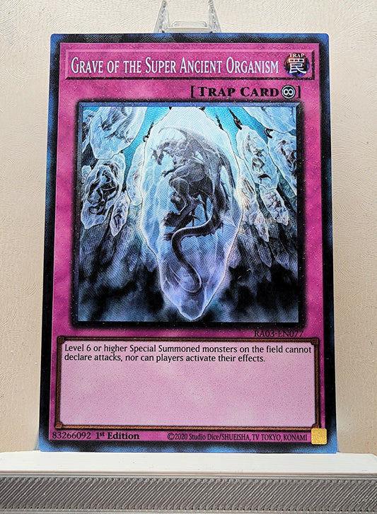 Yugioh! 1x Grave of the Super Ancient Organism (RA03 - Prismatic Collectors Rare) 1st Edition