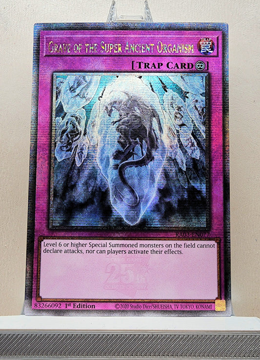 Yugioh! 1x Grave of the Super Ancient Organism (RA03 - Quarter Century Secret Rare) 1st Edition