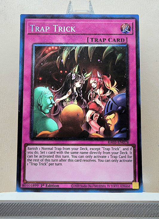 Yugioh! 1x Trap Trick (RA03 - Prismatic Collectors Rare) 1st Edition