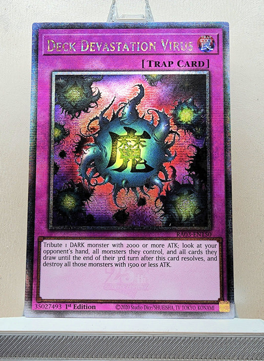 Yugioh! 1x Deck Devastation Virus (RA03 - Quarter Century Secret Rare) 1st Edition