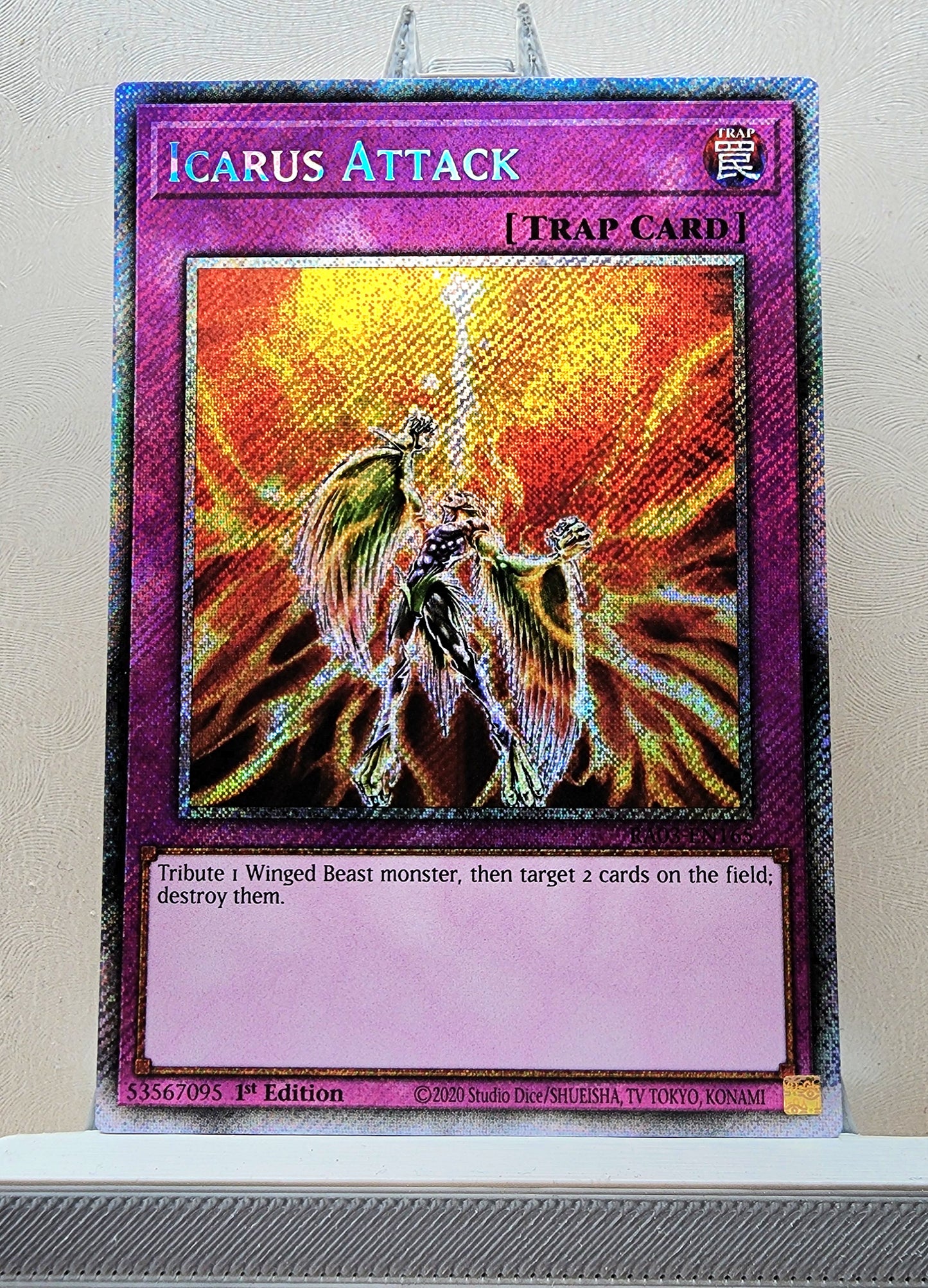 Yugioh! 1x Icarus Attack (RA03 - Platinum Secret Rare) 1st Edition