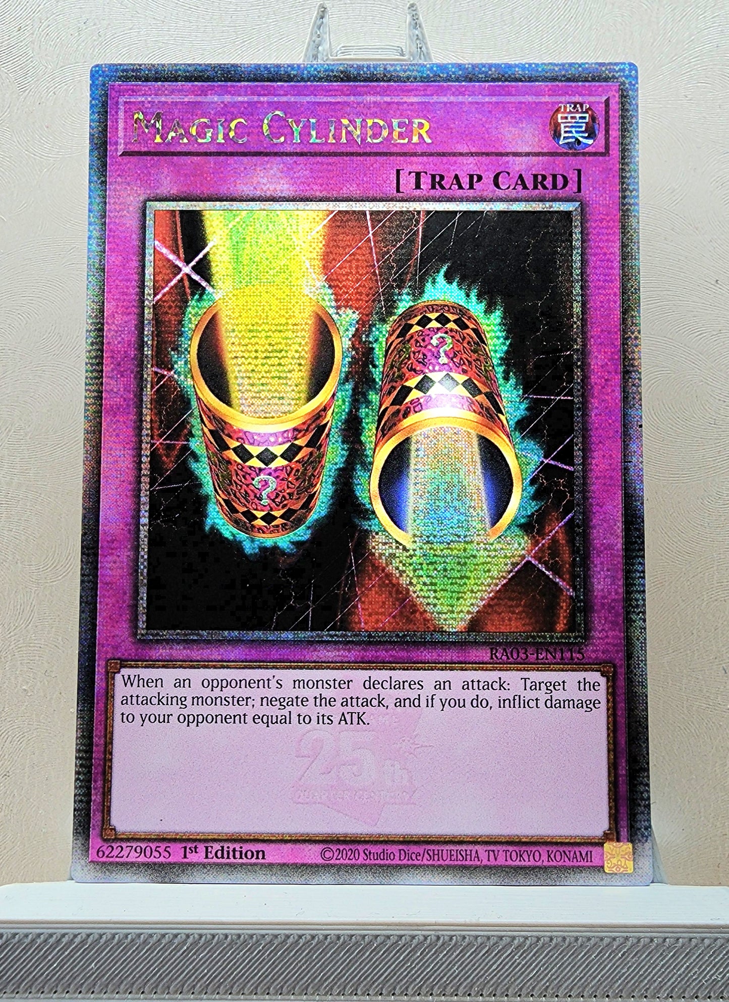 Yugioh! 1x Magic Cylinder (RA03 - Quarter Century Secret Rare) 1st Edition