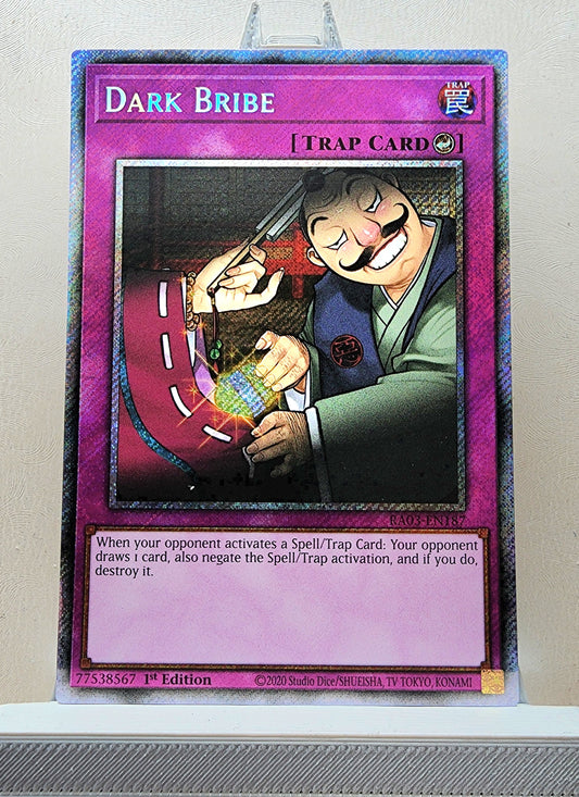 Yugioh! 1x Dark Bribe (RA03 - Platinum Secret Rare) 1st Edition