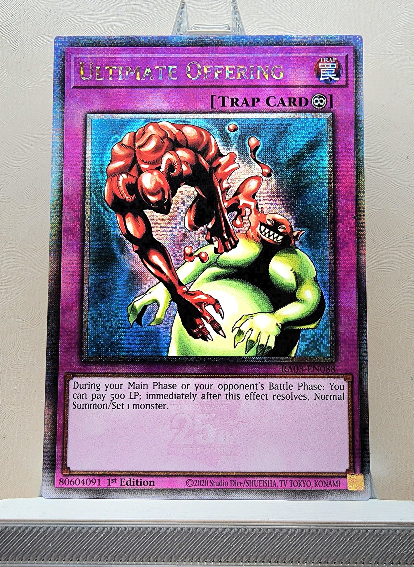 Yugioh! 1x Ultimate Offering (RA03 - Quarter Century Secret Rare) 1st Edition