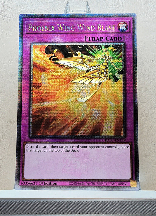 Yugioh! 1x Phoenix Wing Wind Blast (RA03 - Quarter Century Secret Rare) 1st Edition