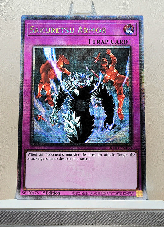 Yugioh! 1x Sakuretsu Armor (RA03 - Quarter Century Secret Rare) 1st Edition