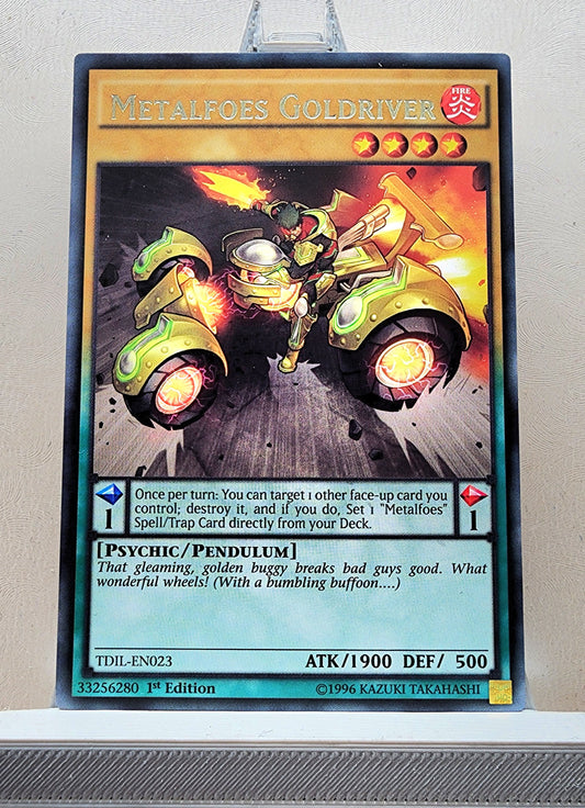 Yugioh! 1x Metalfoes Goldriver (TDIL - Rare) 1st Edition