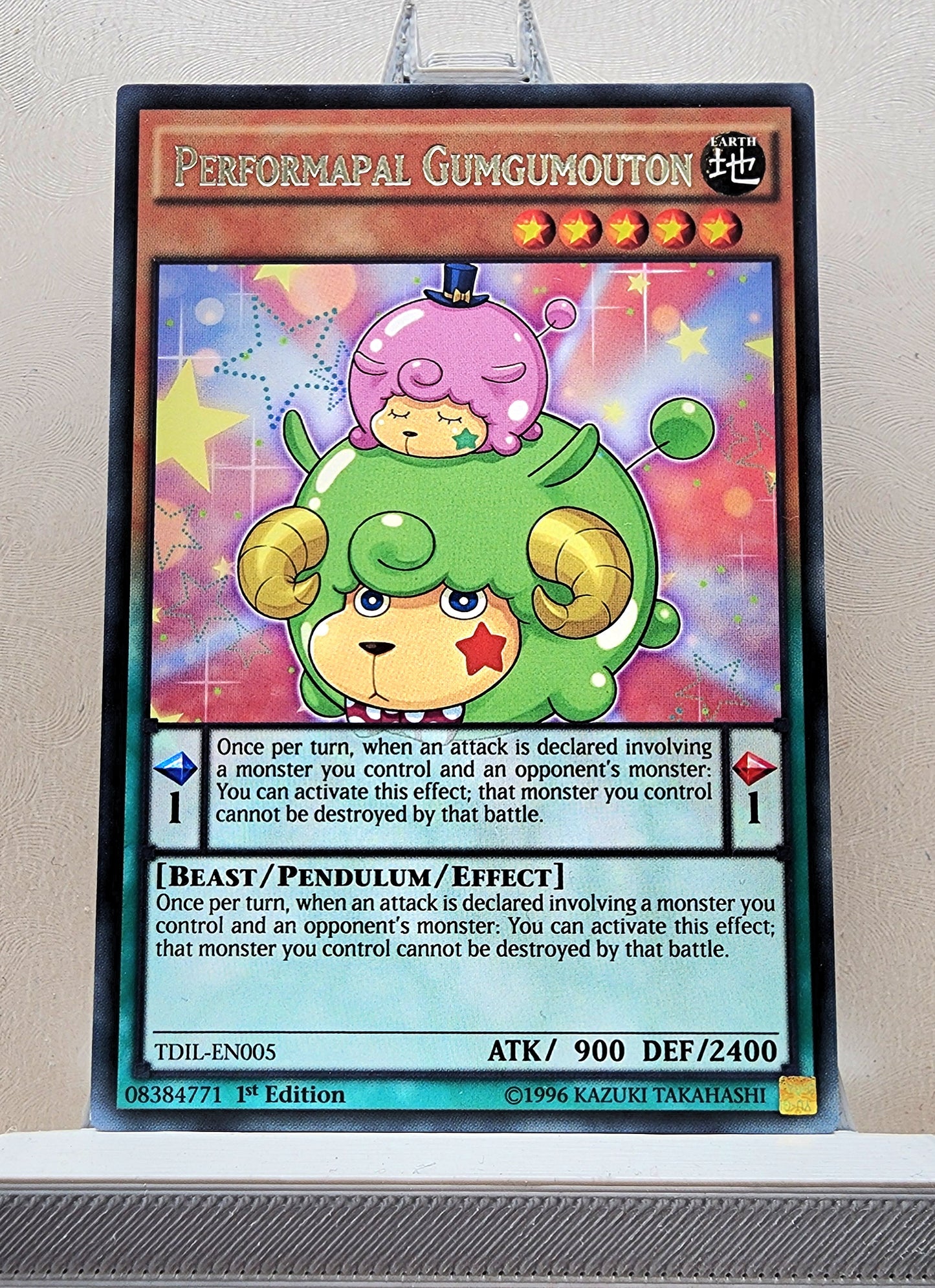 Yugioh! 1x Performapal Gumgumouton (TDIL - Rare) 1st Edition