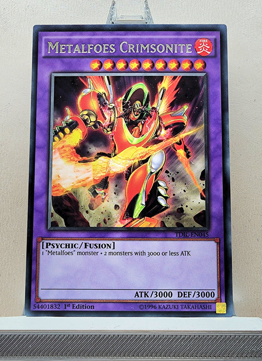 Yugioh! 1x Metalfoes Crimsonite (TDIL - Rare) 1st Edition