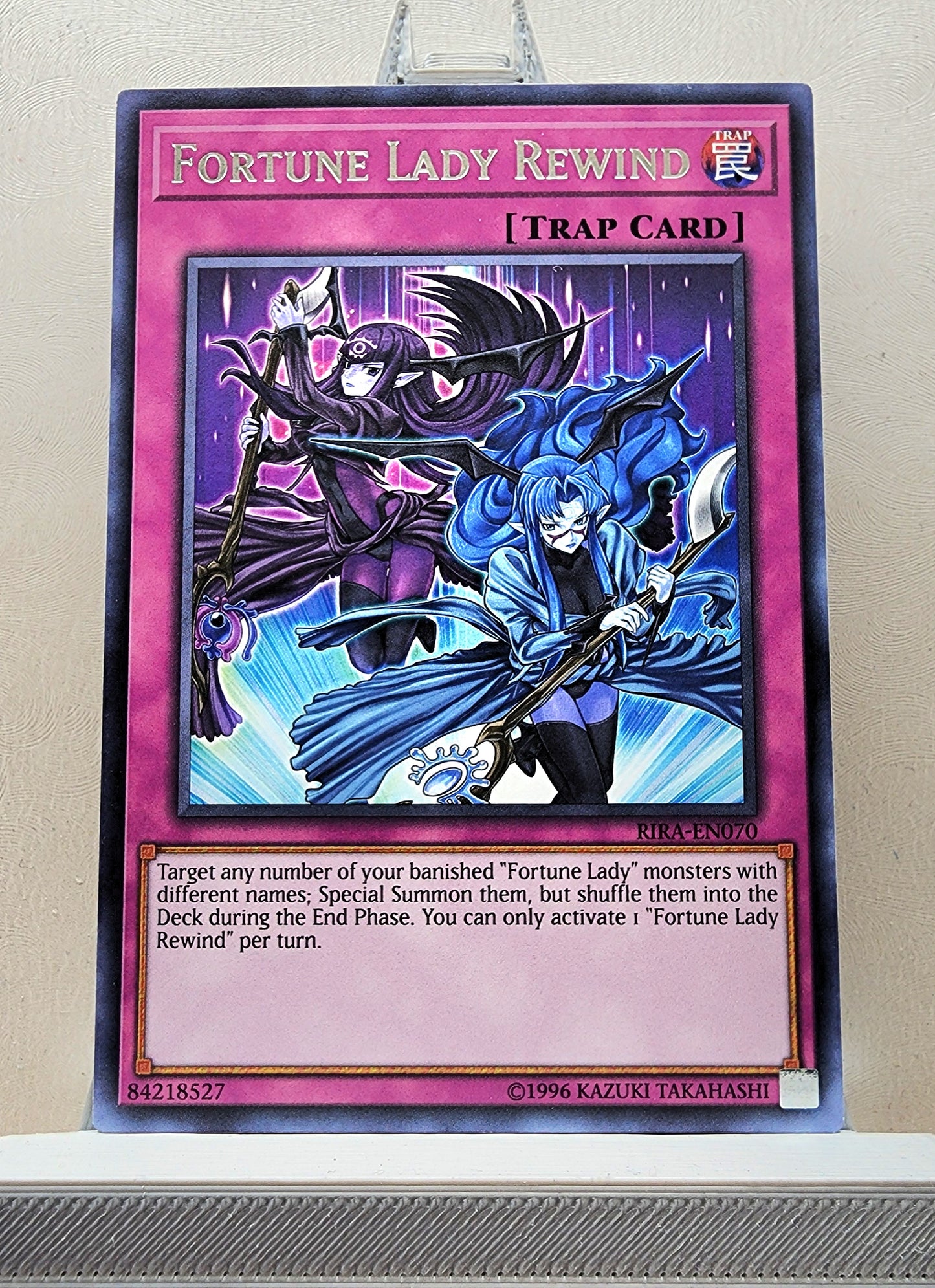 Yugioh! 1x Fortune Lady Rewind (RIRA - Rare) 1st/Unli Edition