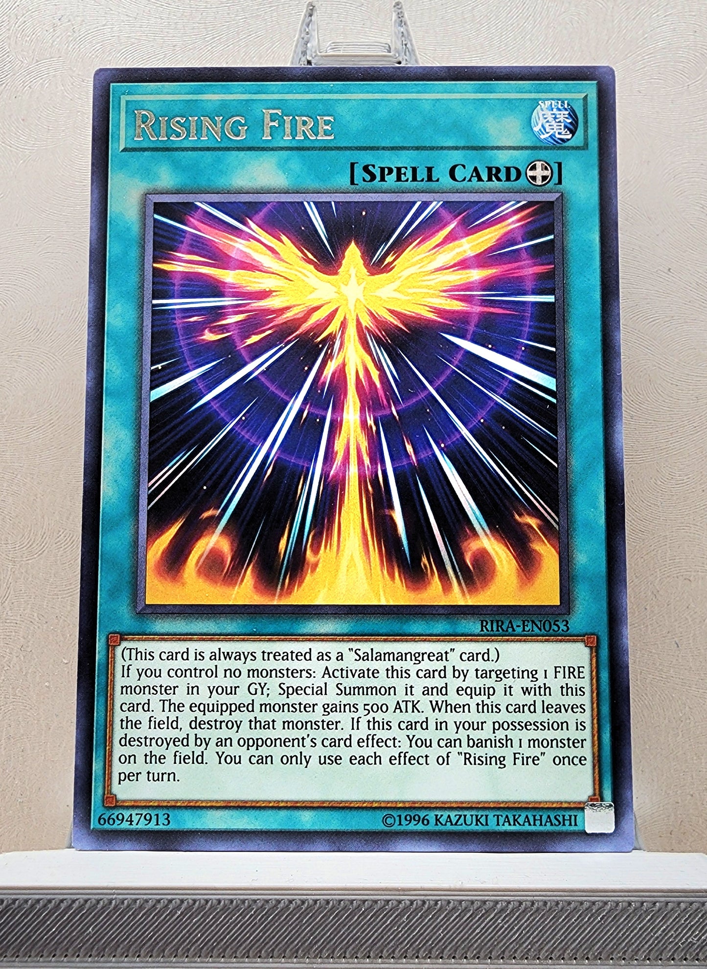 Yugioh! 1x Rising Fire (RIRA - Rare) 1st/Unli Edition