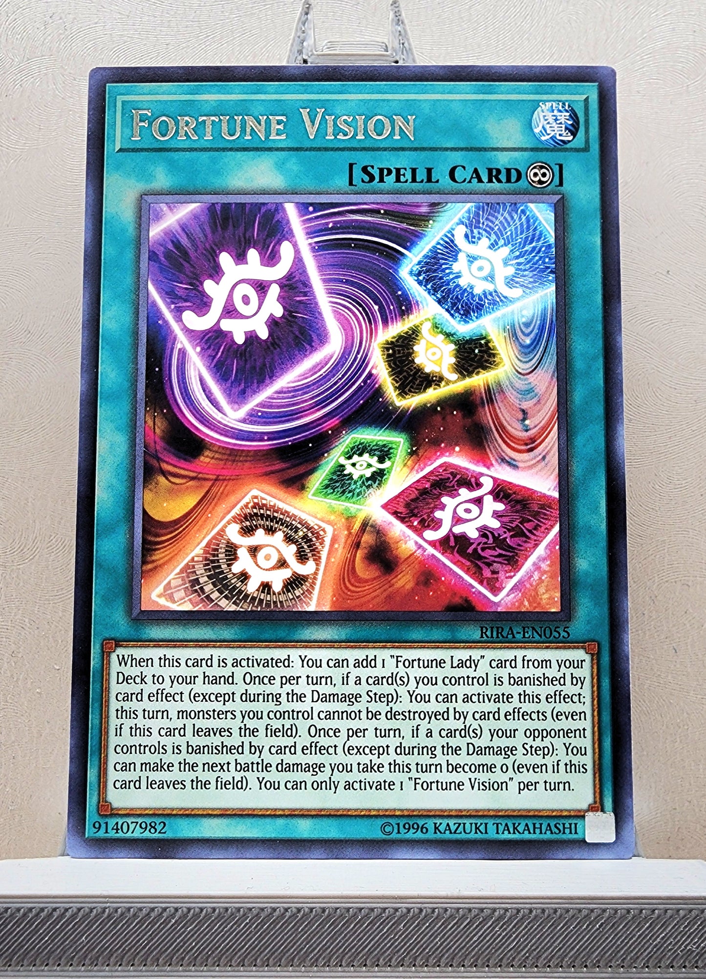 Yugioh! 1x Fortune Vision (RIRA - Rare) 1st/Unli Edition