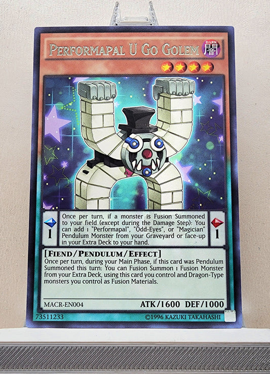 Yugioh! 1x Performapal U Go Golem (MACR - Rare) 1st/Unli Edition