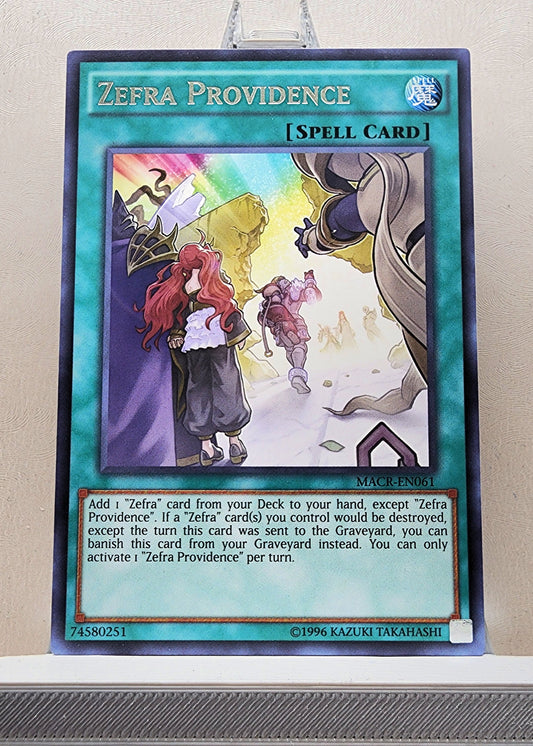 Yugioh! 1x Zefra Providence (MACR - Rare) 1st/Unli Edition