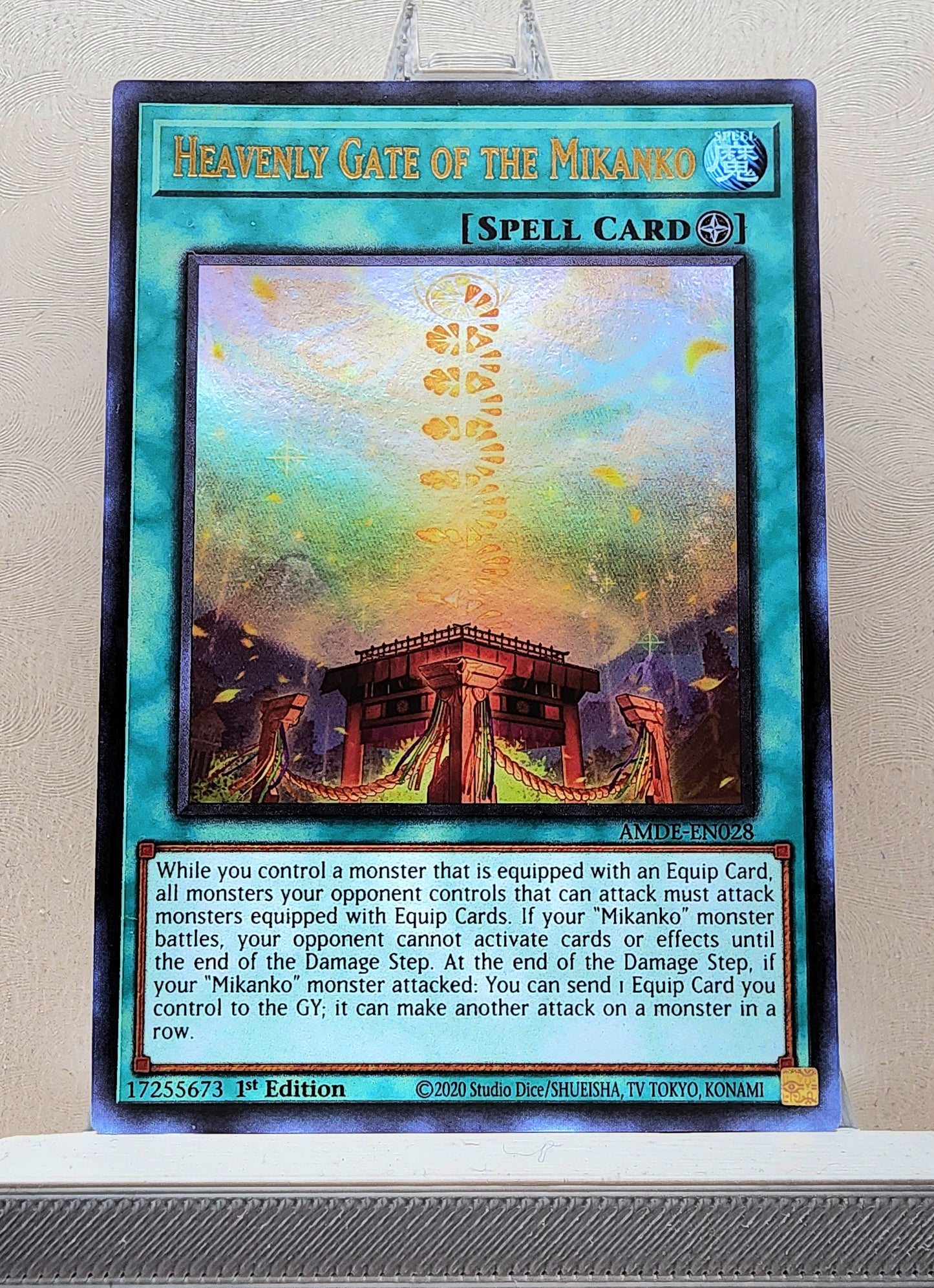 Yugioh! 1x Heavenly Gate of the Mikanko (AMDE - Ultra Rare) 1st Edition