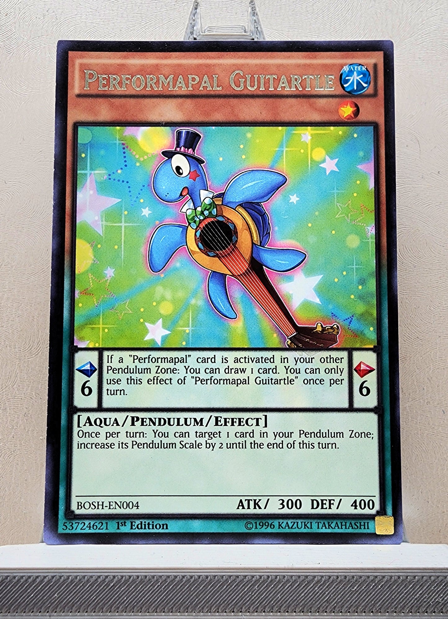 Yugioh! 1x Performapal Guitartle (BOSH - Rare) 1st/Unli Edition