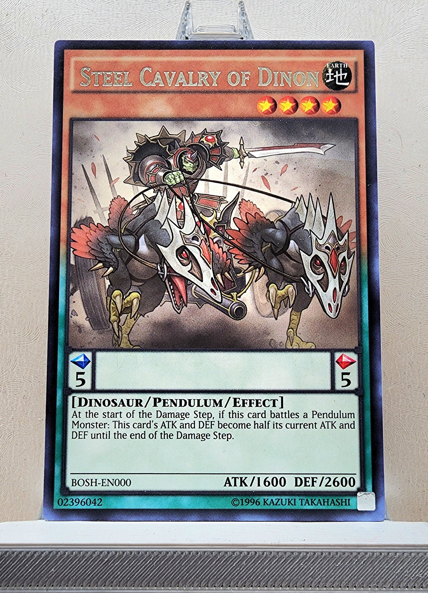 Yugioh! 1x Steel Cavalry of Dinon (BOSH - Rare) 1st/Unli Edition