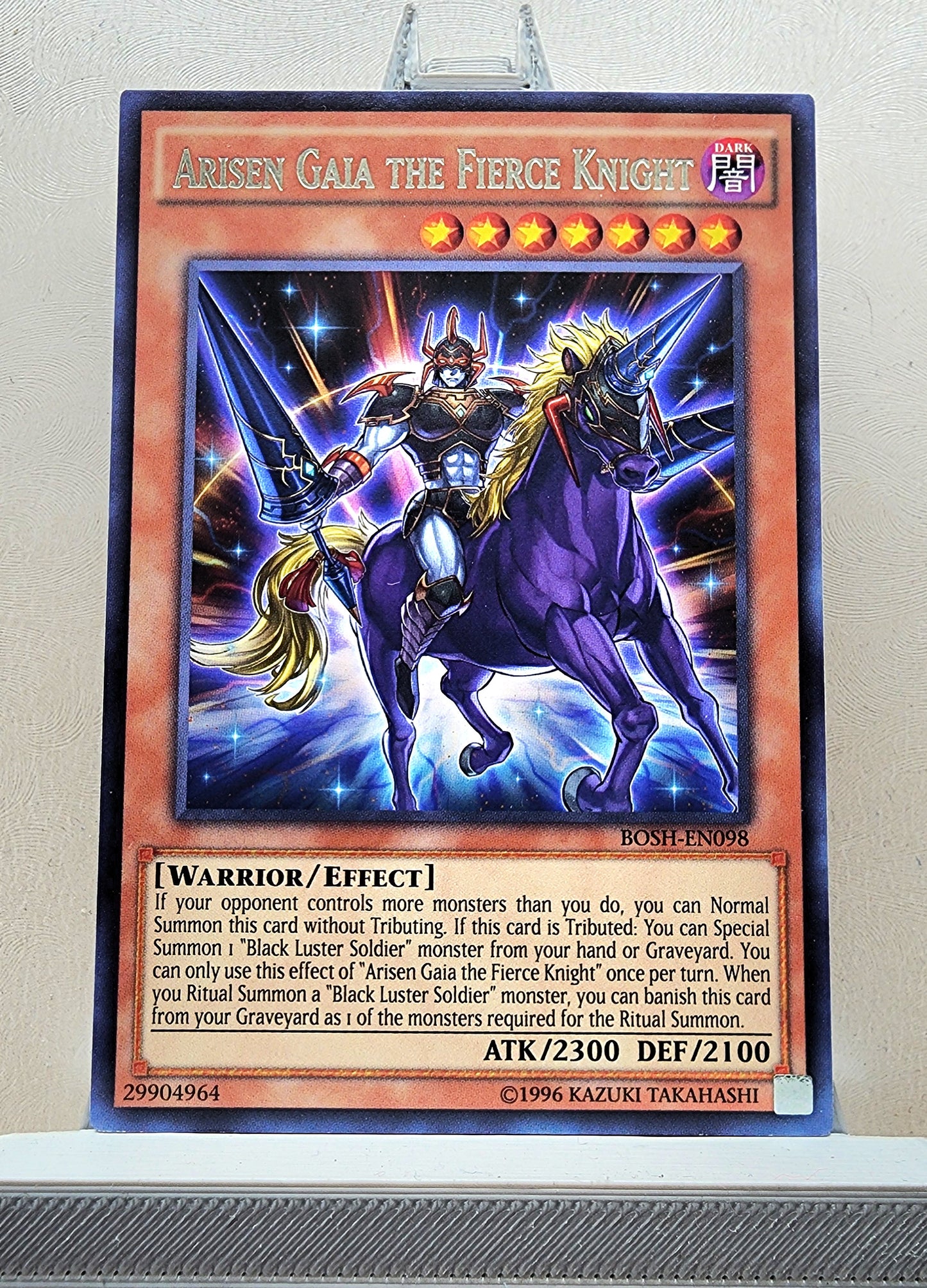 Yugioh! 1x Arisen Gaia the Fierce Knight (BOSH - Rare) 1st/Unli Edition