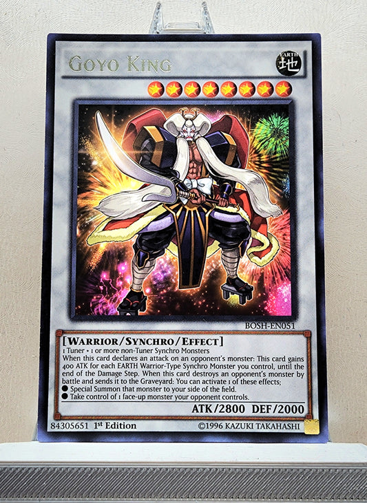 Yugioh! 1x Goyo King (BOSH - Rare) 1st/Unli Edition