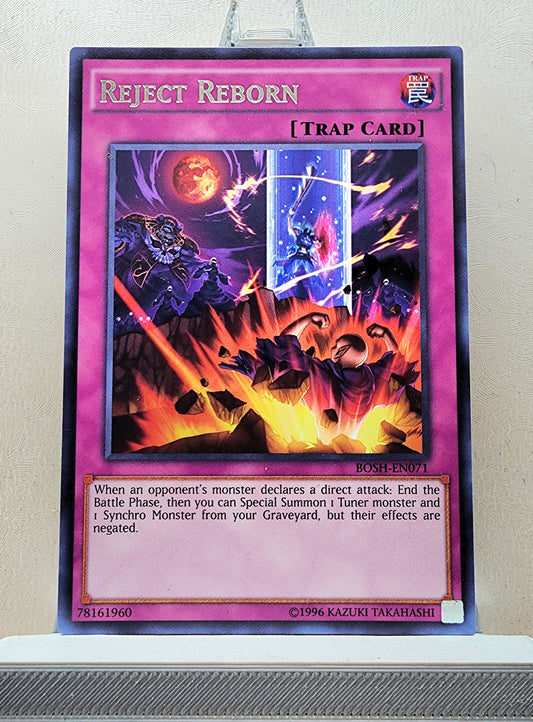 Yugioh! 1x Reject Reborn (BOSH - Rare) 1st/Unli Edition