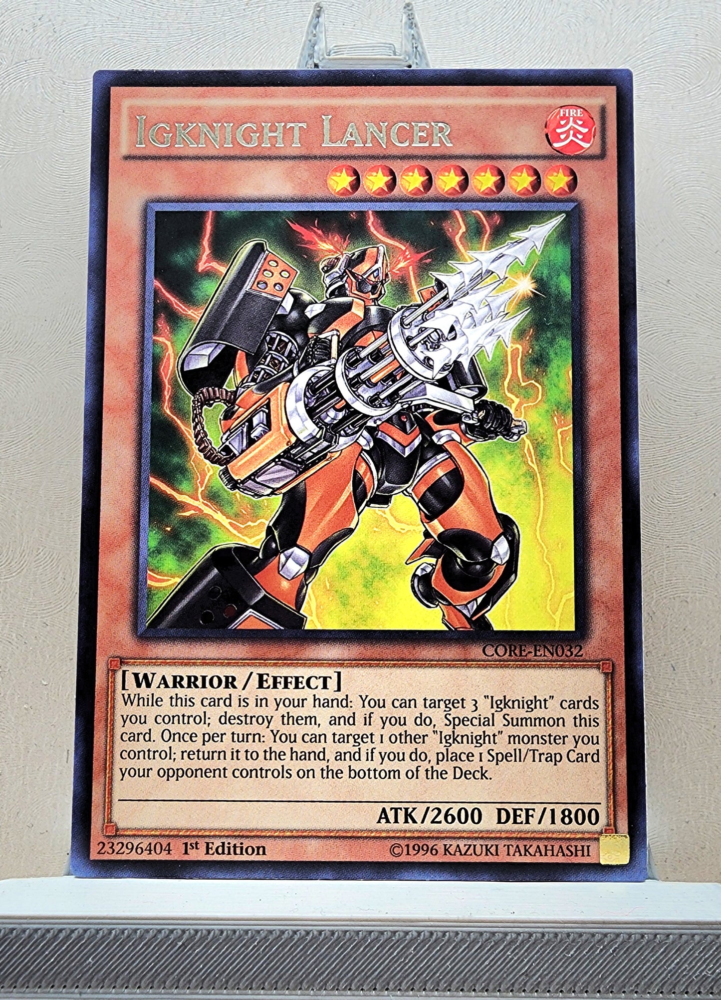 Yugioh! 1x Igknight Lancer (CORE - Rare) 1st/Unli Edition