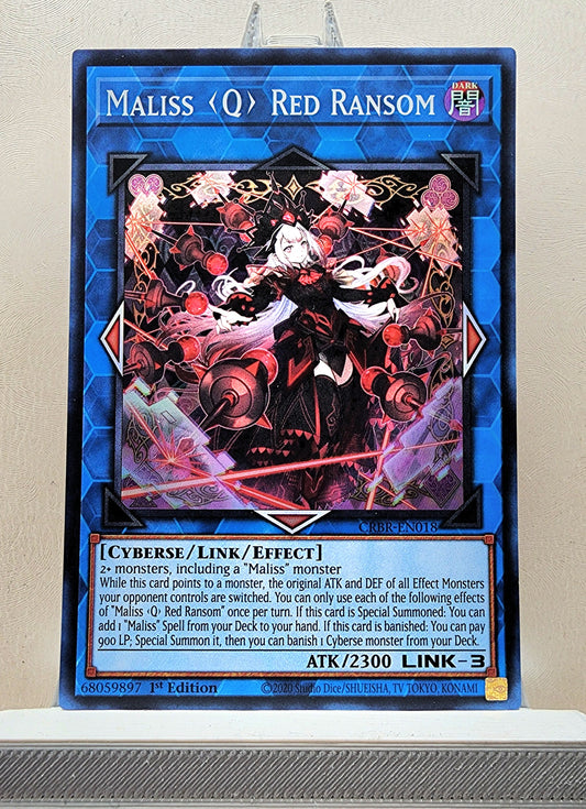 Yugioh! 1x Maliss <Q> Red Ransom (CRBR - Super Rare) 1st Edition