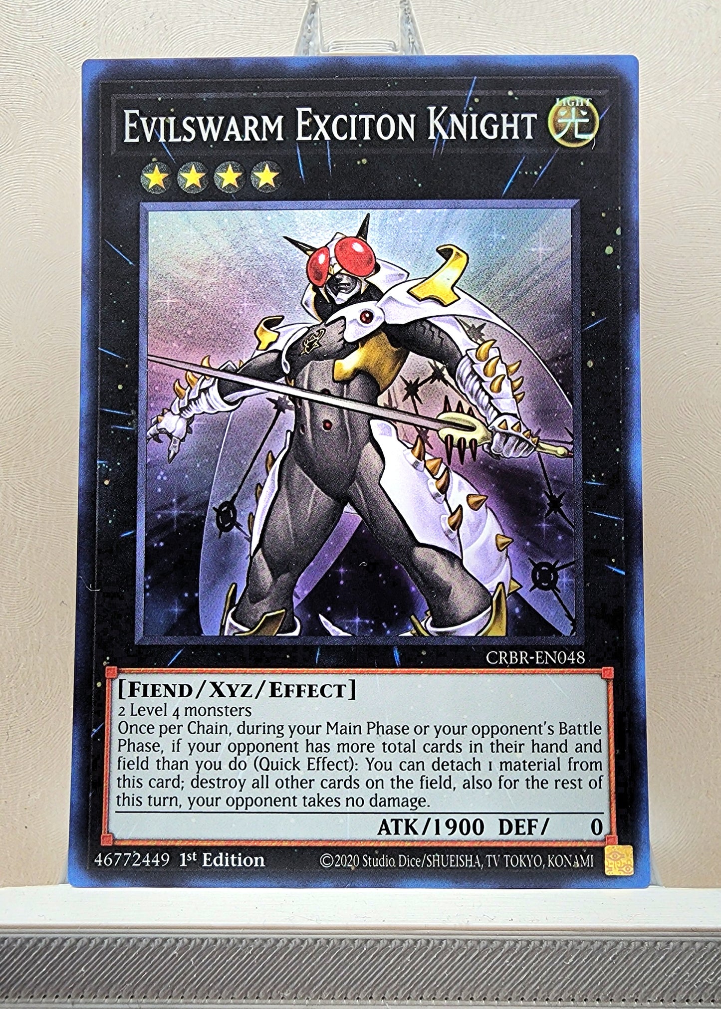 Yugioh! 1x Evilswarm Exciton Knight (CRBR - Super Rare) 1st Edition