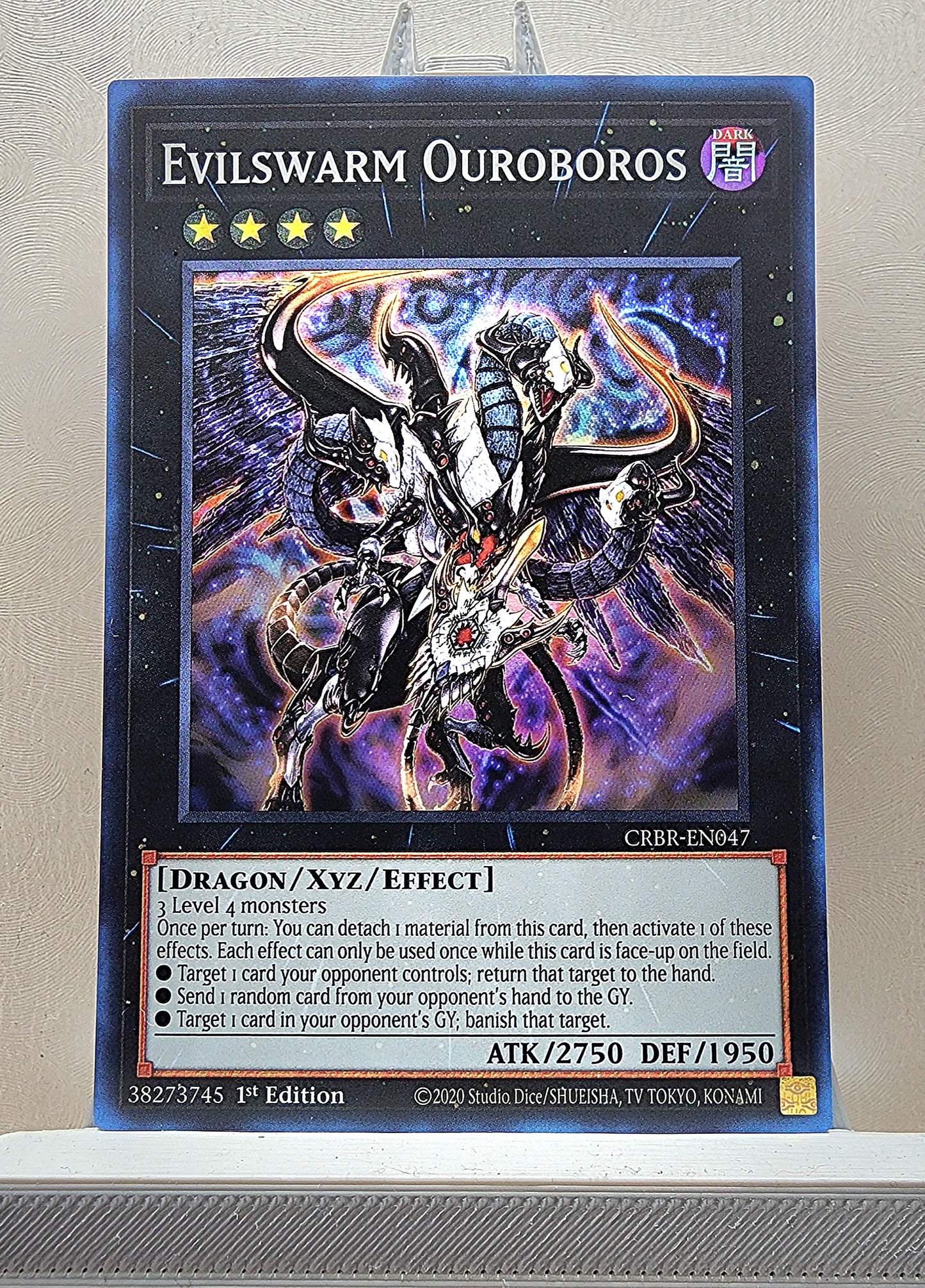 Yugioh! 1x Evilswarm Ouroboros (CRBR - Super Rare) 1st Edition