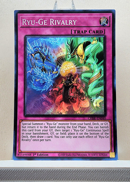 Yugioh! 1x Ryu-Ge Rivalry (CRBR - Super Rare) 1st Edition