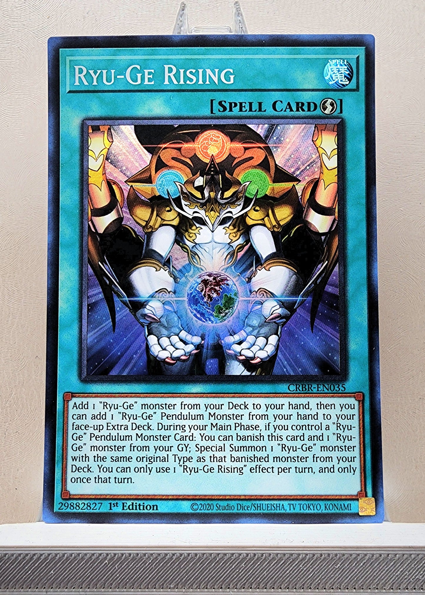 Yugioh! 1x Ryu-Ge Rising (CRBR - Super Rare) 1st Edition