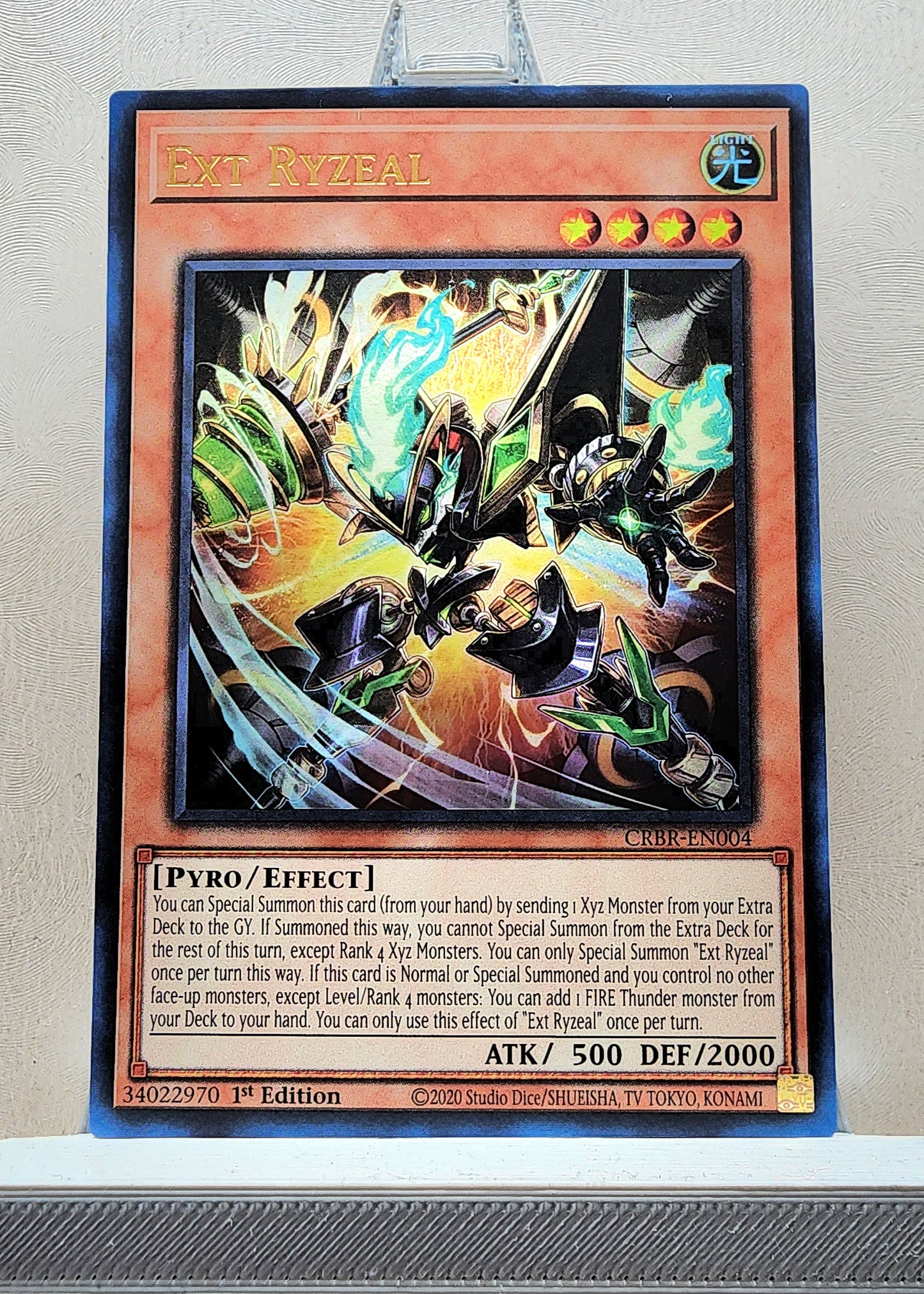 Yugioh! 1x Ext Ryzeal (CRBR - Ultra Rare) 1st Edition