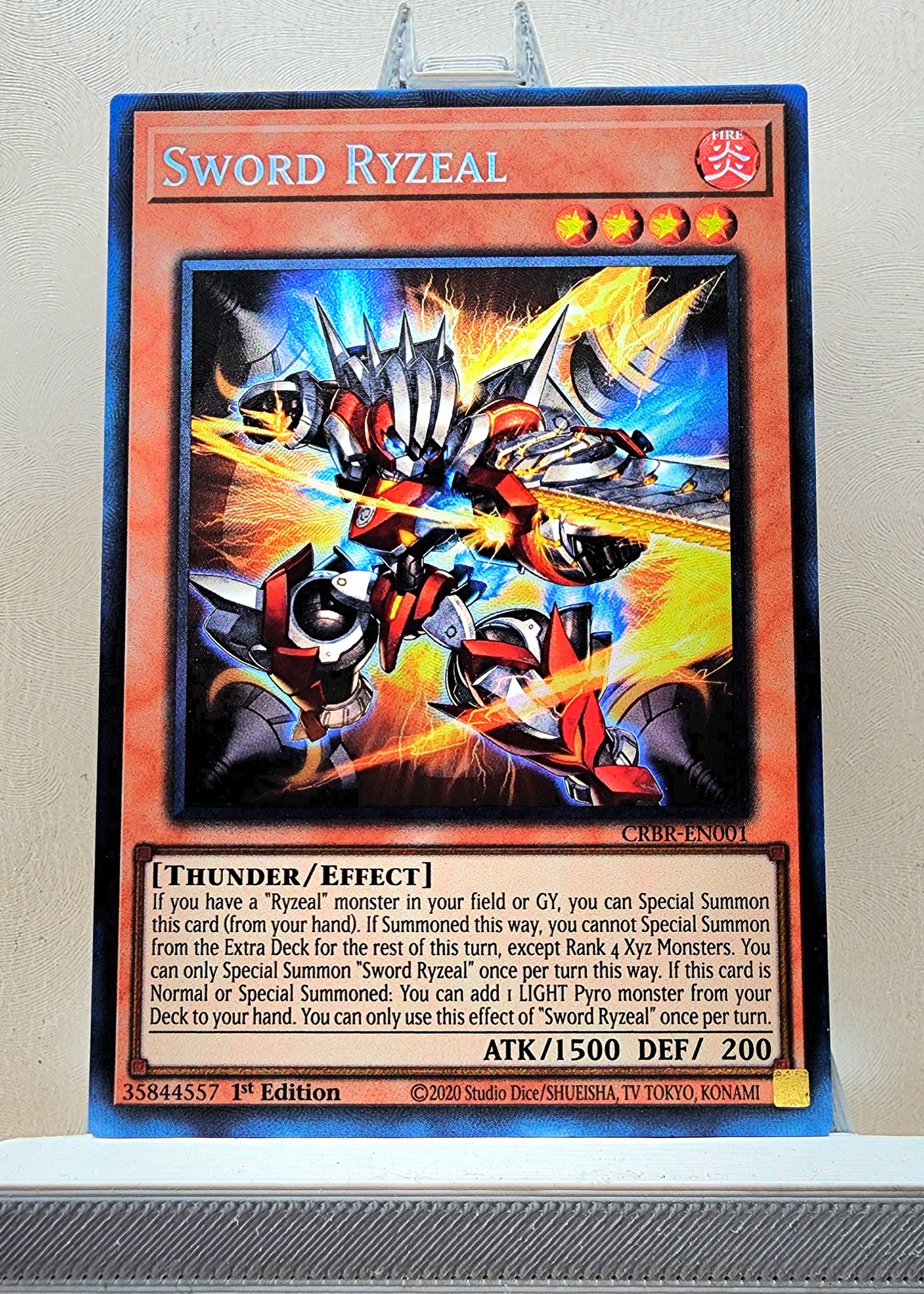 Yugioh! 1x Sword Ryzeal (CRBR - Collectors Rare) 1st Edition