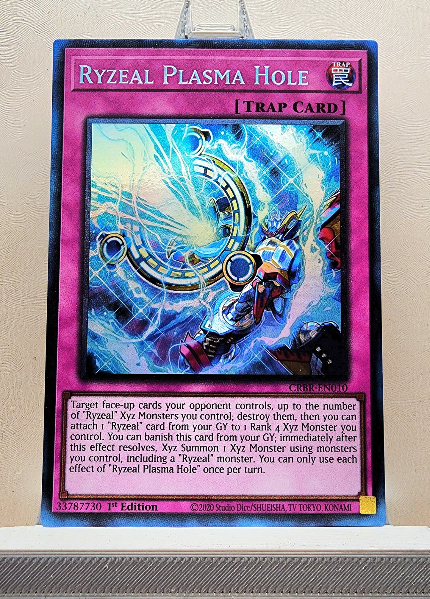 Yugioh! 1x Ryzeal Plasma Hole (CRBR - Collectors Rare) 1st Edition