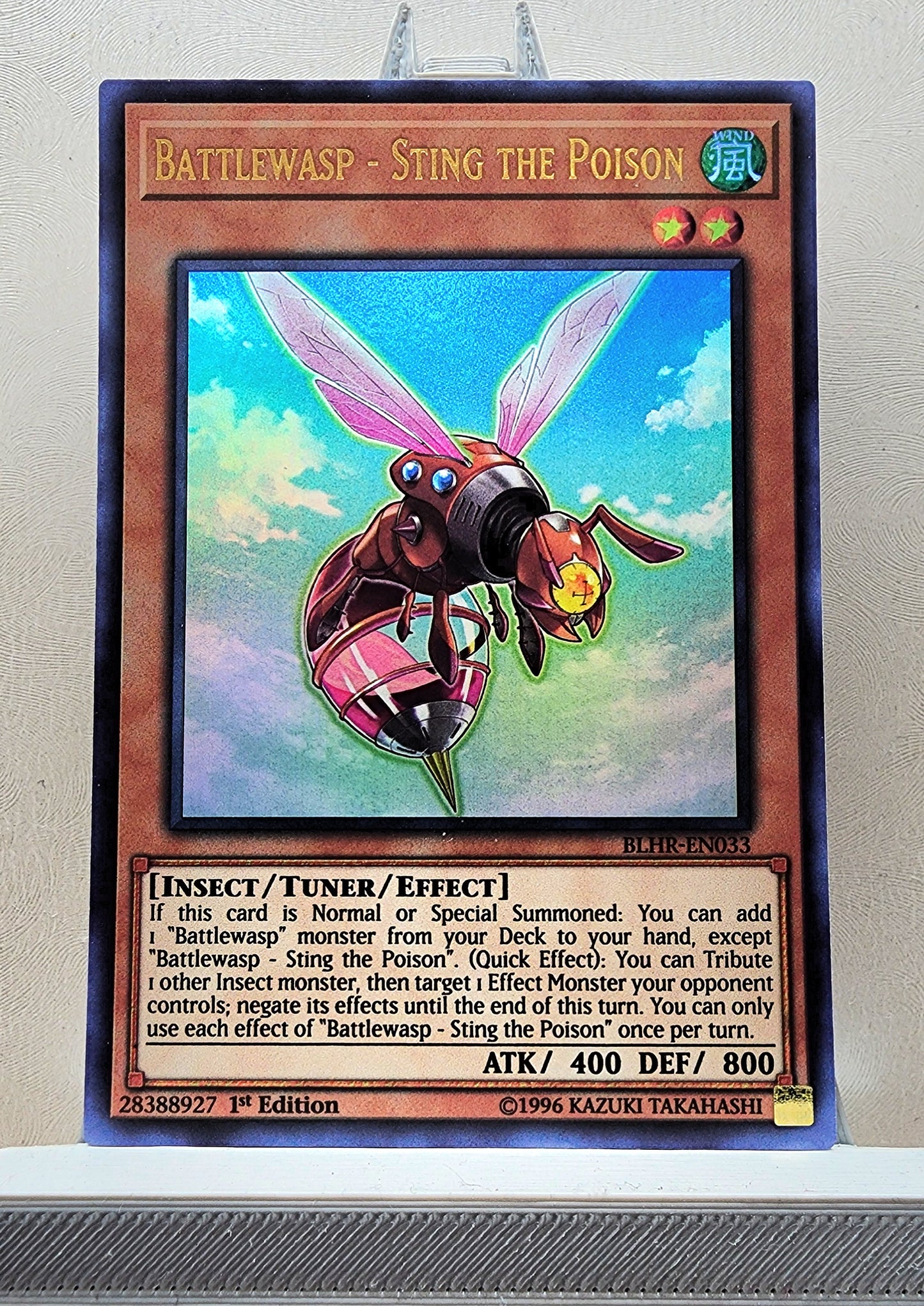 Yugioh! 1x Battlewasp - Sting the Poison (BLHR - Ultra Rare) 1st Edition