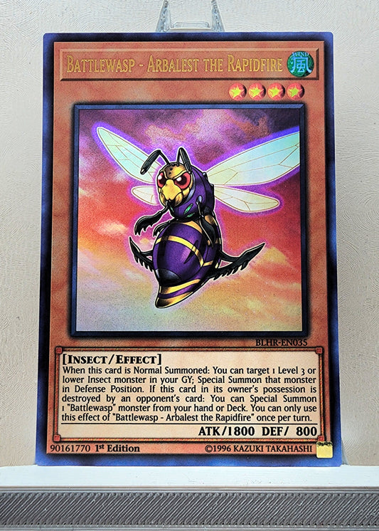 Yugioh! 1x Battlewasp - Arbalest the Rapidfire (BLHR - Ultra Rare) 1st Edition