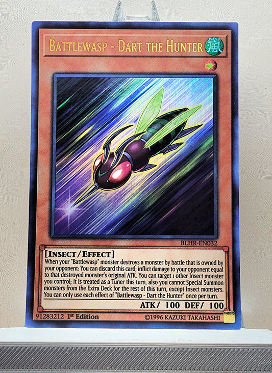 Yugioh! 1x Battlewasp - Dart the Hunter (BLHR - Ultra Rare) 1st Edition