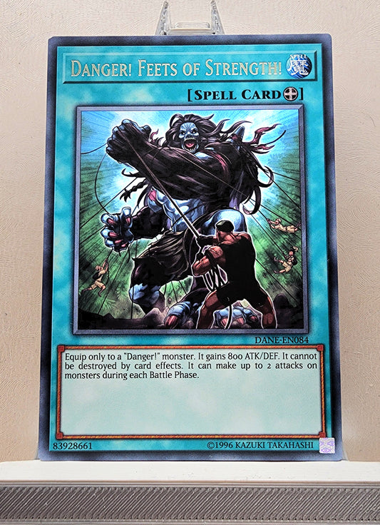 Yugioh! 1x Danger Feets of Strength (DANE - Rare) 1st/Unli Edition