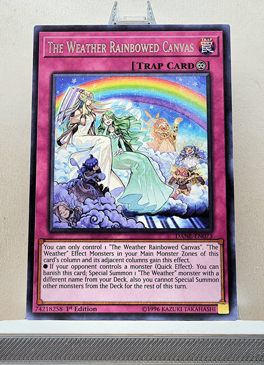 Yugioh! 1x The Weather Rainbowed Canvas (DANE - Rare) 1st/Unli Edition